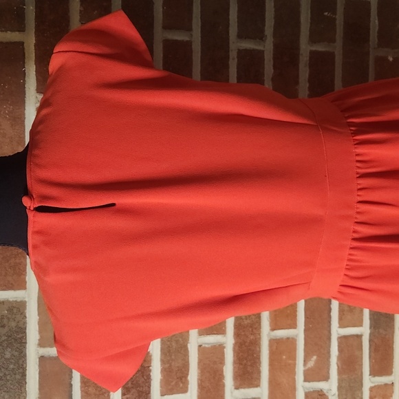 J. Crew Orange cap sleeve dress, size 8 - Picture 6 of 8